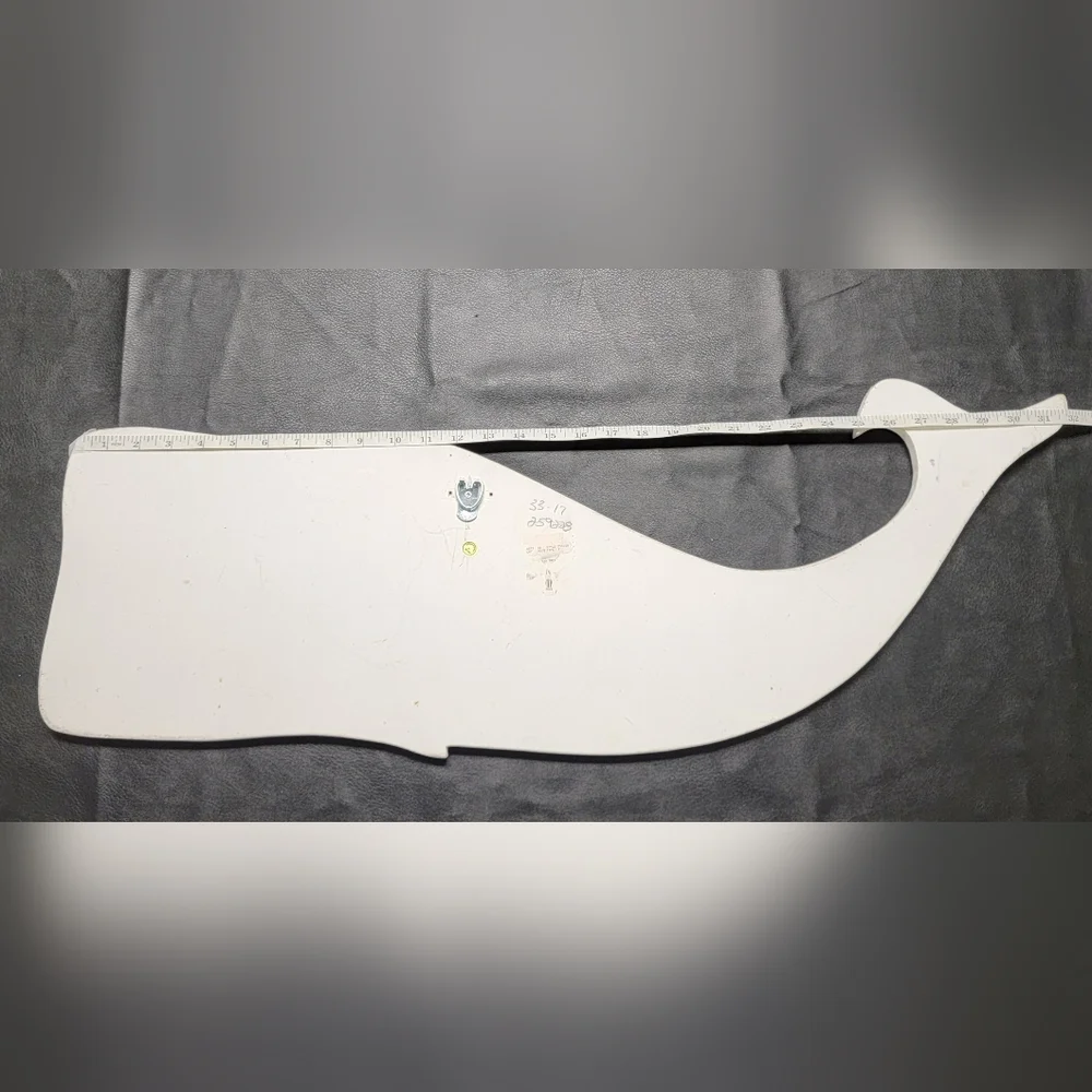 Hand Painted Wood Whale Decor